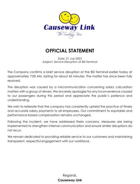 （已签发）全国：巴士公司致歉  司机误解引致服务中断