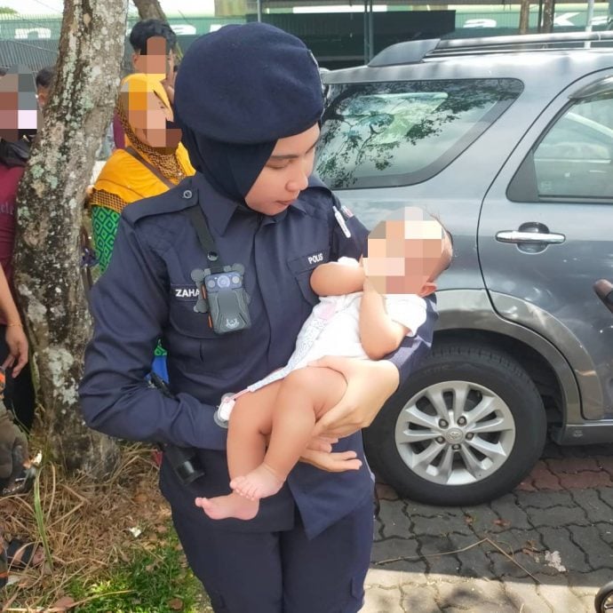 (已签发)柔:4月婴孩被反锁车内 警民合作救出