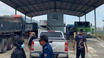 古来非法工厂漂白计划 揭17家采石场无牌营业