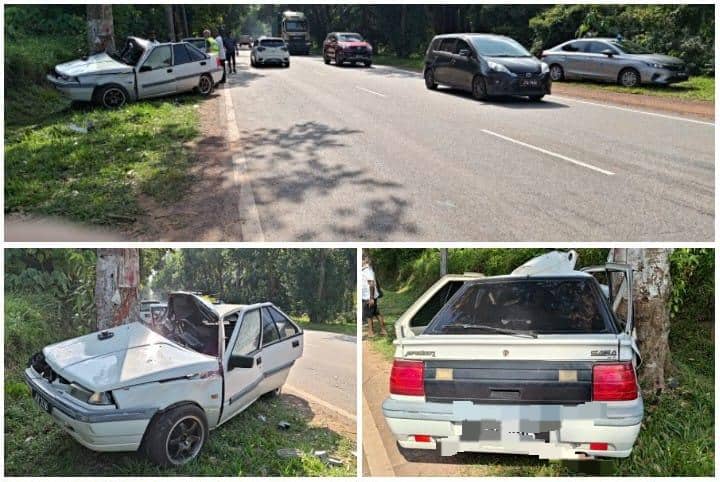 汽车失控撞树   酿一死一伤悲剧