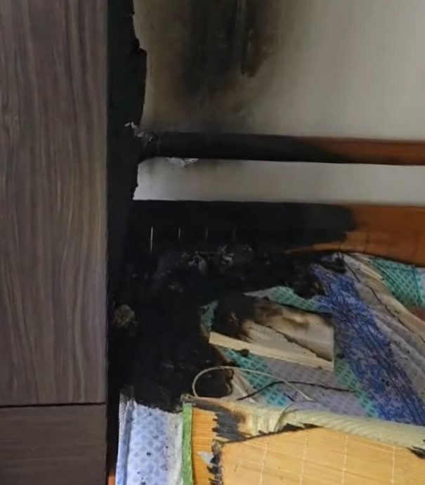 (已签发)柔:狮城二三事:充电宝起火烧毁睡房 屋主向房客下逐客令