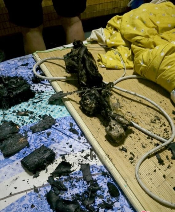 (已签发)柔:狮城二三事:充电宝起火烧毁睡房 屋主向房客下逐客令