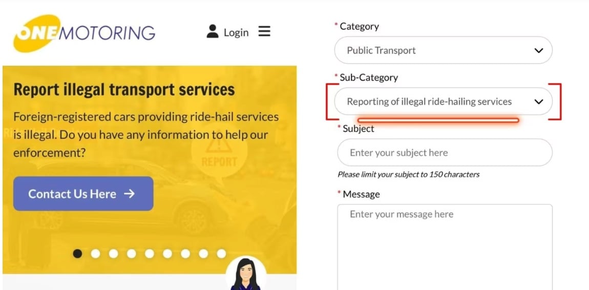 (已签发)柔:狮城二三事:公众可通过狮城陆交局新管道 通报外籍车辆非法载客行为