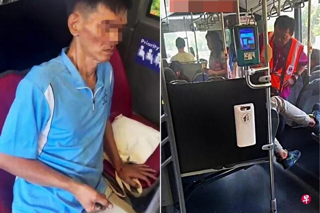 (已签发)柔:狮城二三事:巴士上抽电子烟 男子不省人事