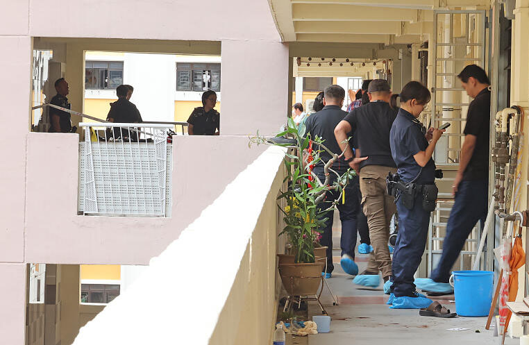 (已签发)柔:狮城二三事:进出电梯碰撞成导火线 2男刀棍相向一人亡