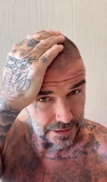  （明8am）贝克汉姆自剪头发失手 维多莉亚大笑直言：很糟糕！