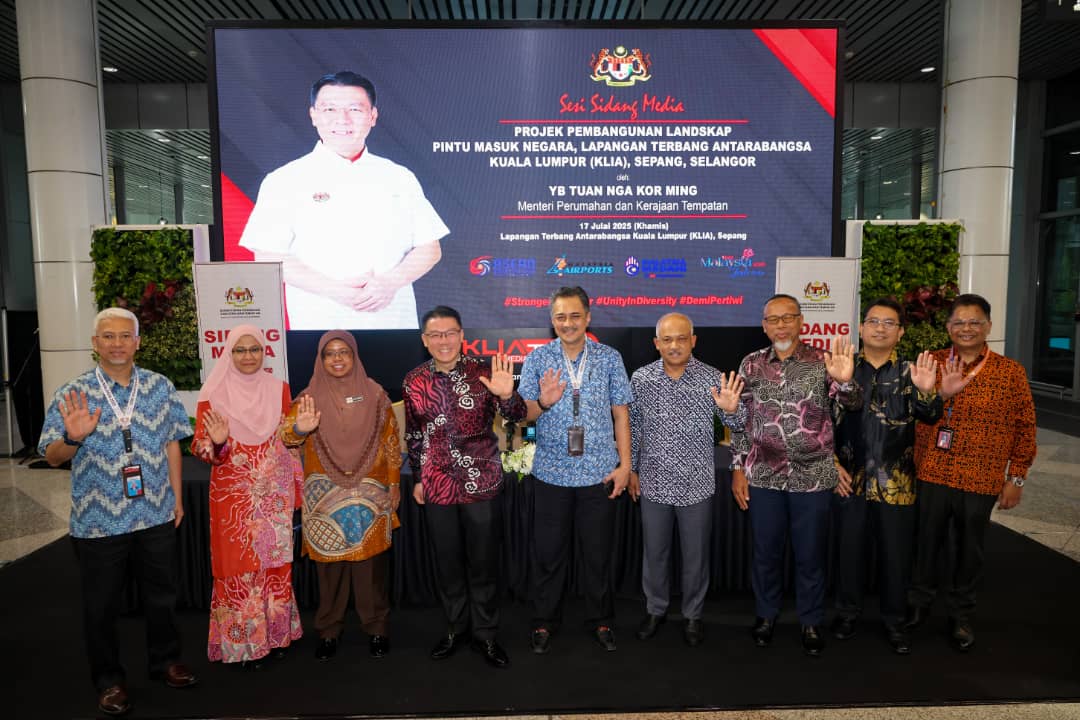 KLIA高挂“欢迎光临马来西亚” 倪可敏:拨300万升级绿化迎旅游年