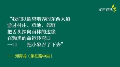 刘育龙/象在路中央