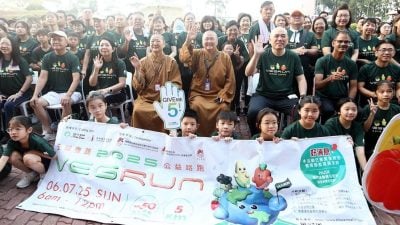 吉胆岛49师生首次受邀外宿参与  东禅寺2500人复蔬路跑