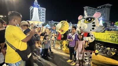迷你文化村吉祥物云豹 . 成文化节热门打卡点