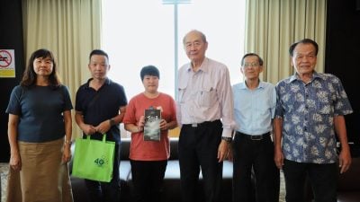 张建卿宴请福州张丹 以乡音话乡情 共叙南洋情谊