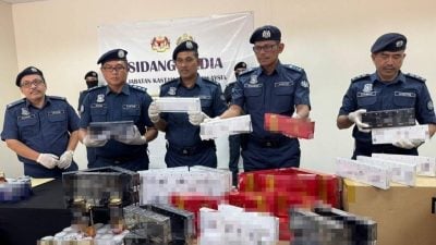 侦破2宗走私烟酒案   槟关税局捕2男助查
