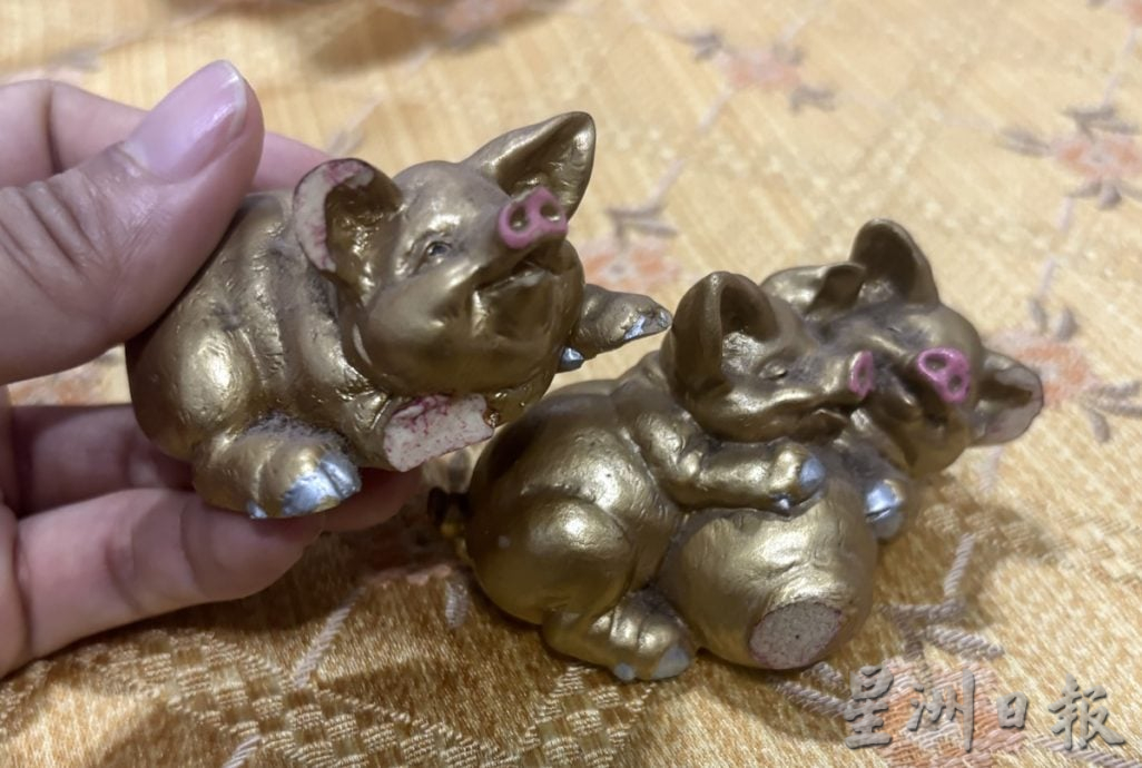 许金标属猪爱猪收集品,与同龄太太共同爱好