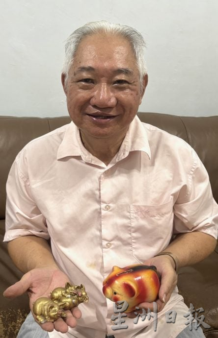 许金标属猪爱猪收集品,与同龄太太共同爱好