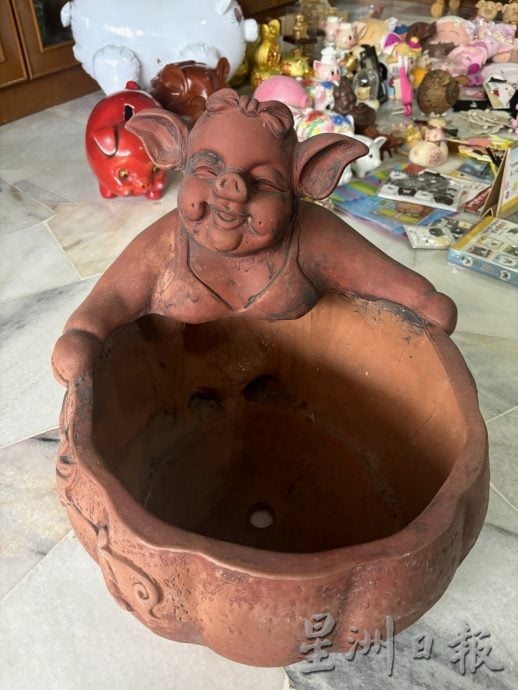 许金标属猪爱猪收集品,与同龄太太共同爱好