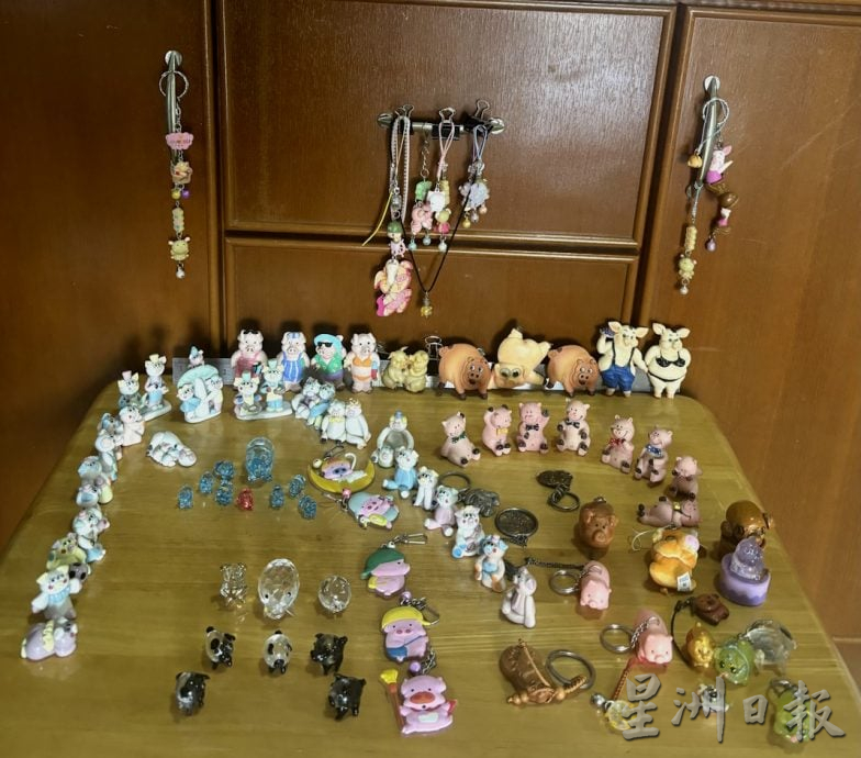 许金标属猪爱猪收集品,与同龄太太共同爱好