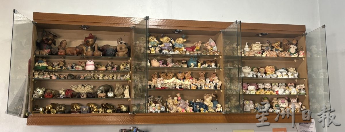 许金标属猪爱猪收集品,与同龄太太共同爱好