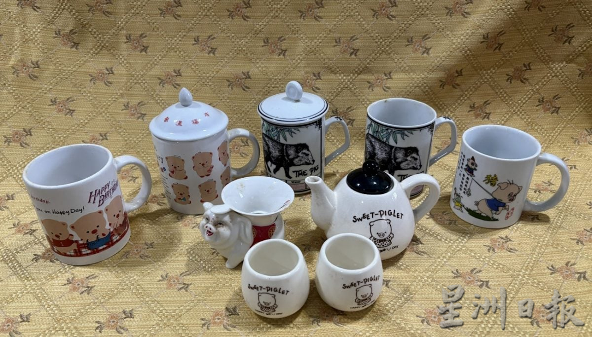 许金标属猪爱猪收集品,与同龄太太共同爱好