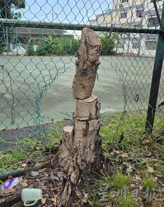 甘榜拉班葛南格花园第二期的露天5人足球场荒废多年衍生问题