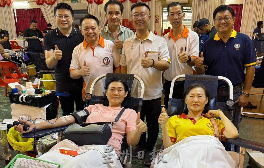 献血赢金片“捐血献爱心”活动，获民众踊跃响应。