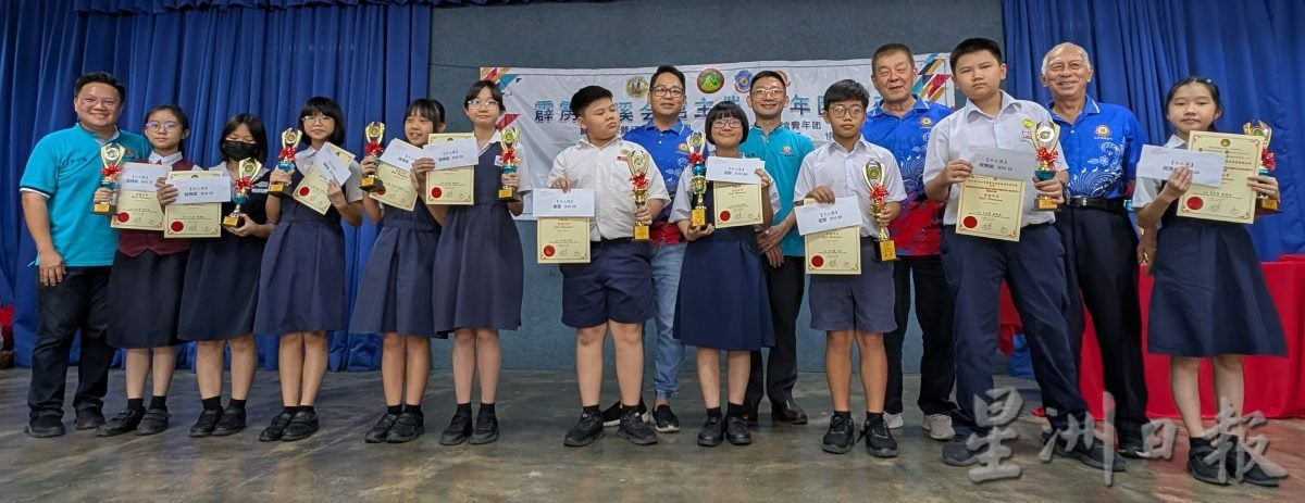 霹安溪杯华小英语笔试太平区赛 华联二校夺团体 个人赛冠军