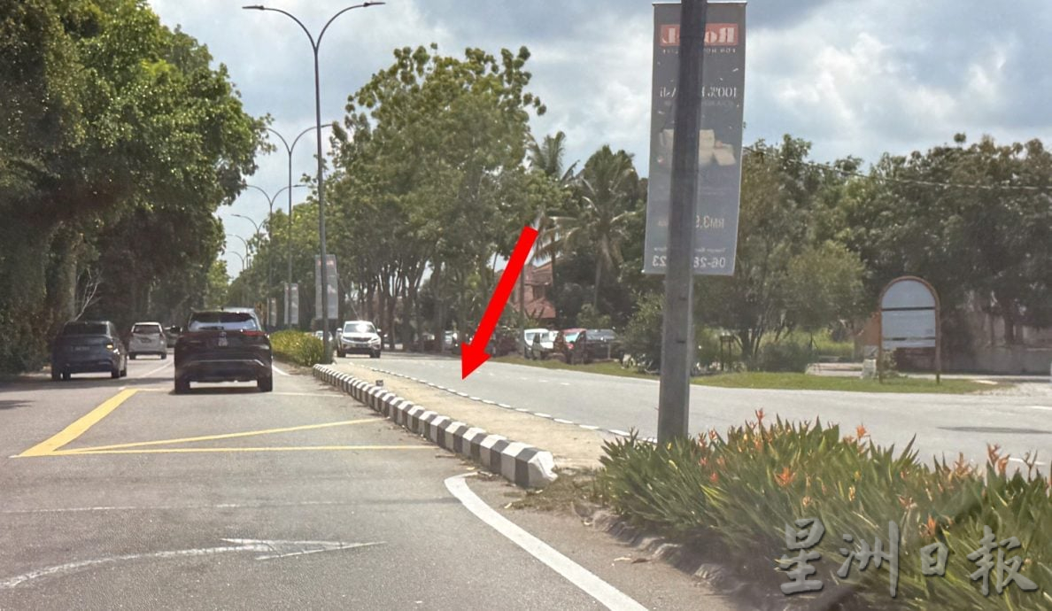 （古城封面主文）默迪卡花园3路口将设防撞杆·引导车辆安全进出