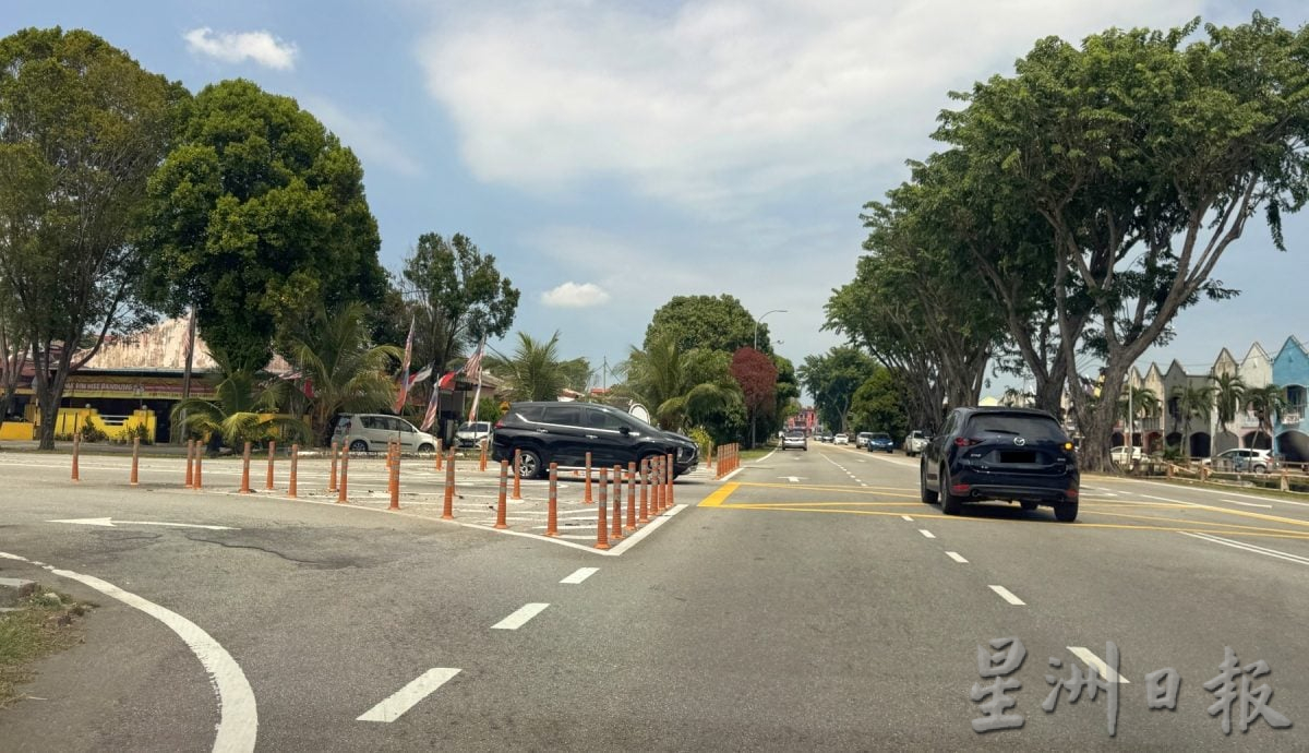 （古城封面主文）默迪卡花园3路口将设防撞杆·引导车辆安全进出