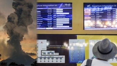 印尼火山爆发恐受影响 民航局吁留意航班安排
