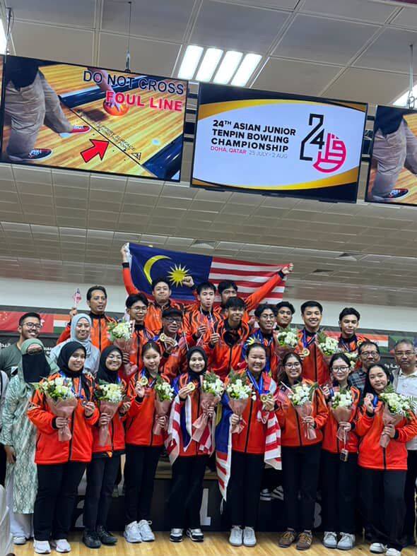 2025年亚洲青少年保龄球赛|  男女团体赛夺双冠  大马提前膺总冠军