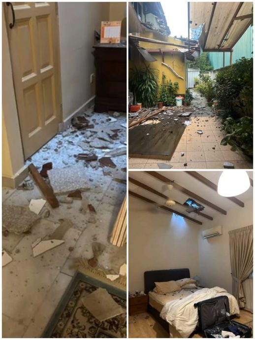 DBKL证实施工吊运中途失控 巨型花岗岩瓷砖掉落砸伤居民