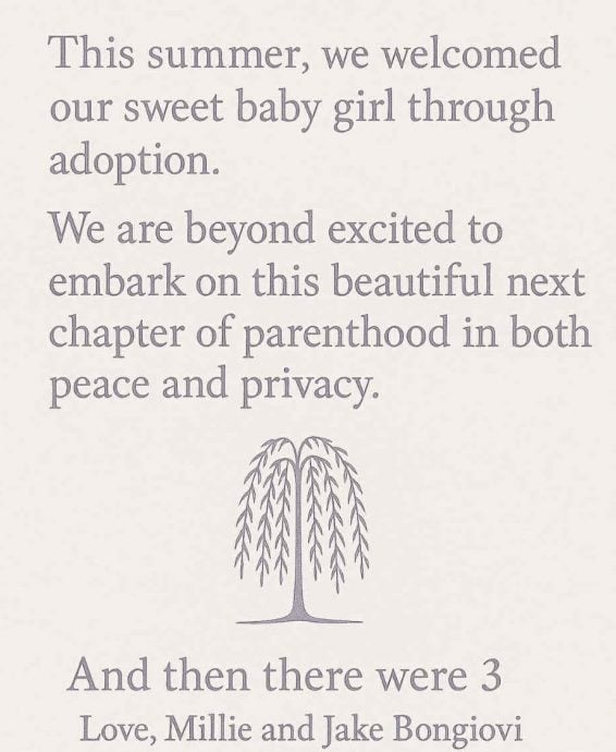 《怪奇物语》米莉芭比布朗宣布当妈 21岁没怀孕选择领养