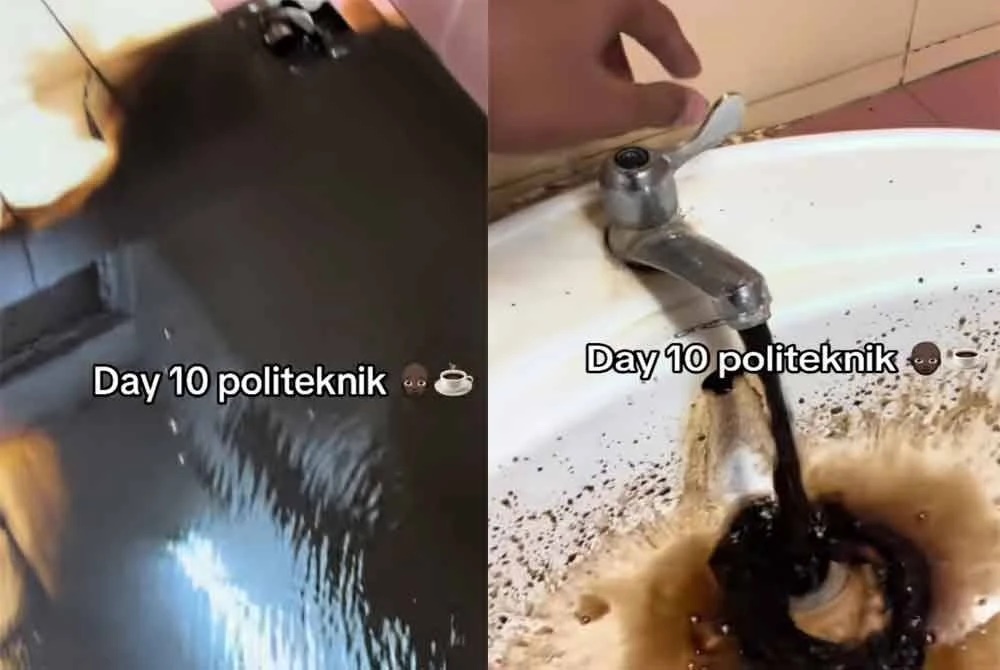 东(已签):输水管升级工程引发校园用水危机，哥打峇鲁工艺学院水龙头开出“黑水”！