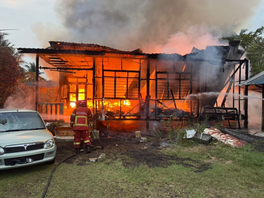 东（已签发）：关丹3英哩甘榜古尼亚高脚屋火灾