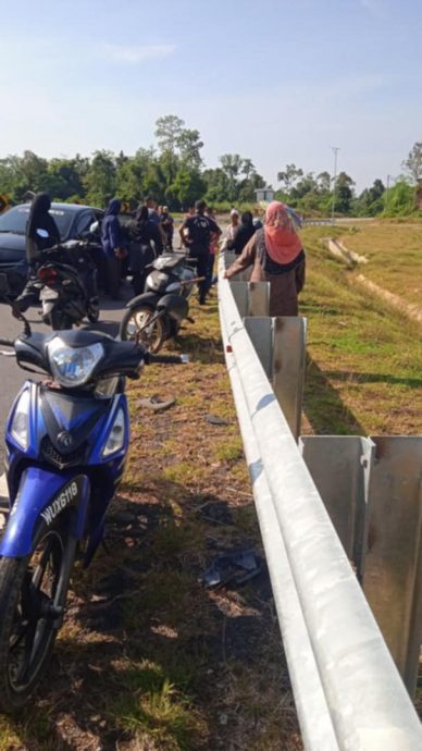 东：一名骑摩托车的男子为避羊群失控摔车，送院抢救不治身亡。