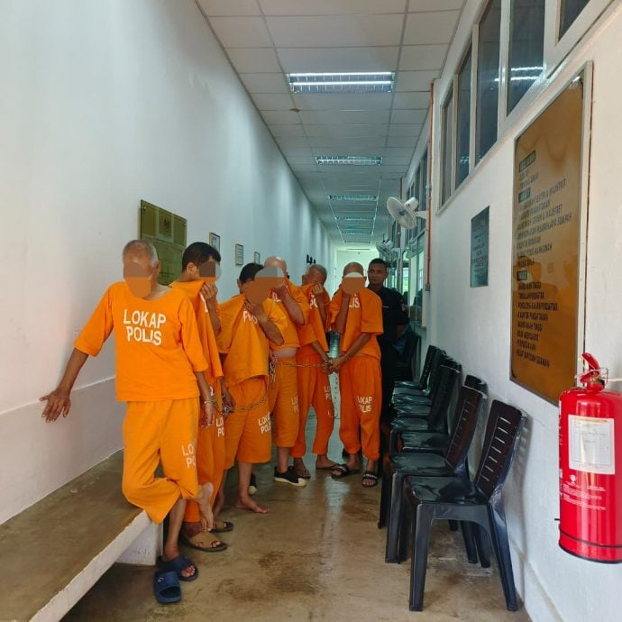 东：（已发布）6男子包括3退休公务员涉拥有和滥用哥冬水被延扣4天