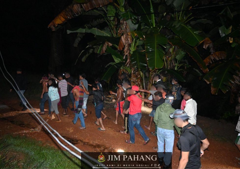 东：（已签发）彭亨移民局夜袭行动　29名非法移工落网