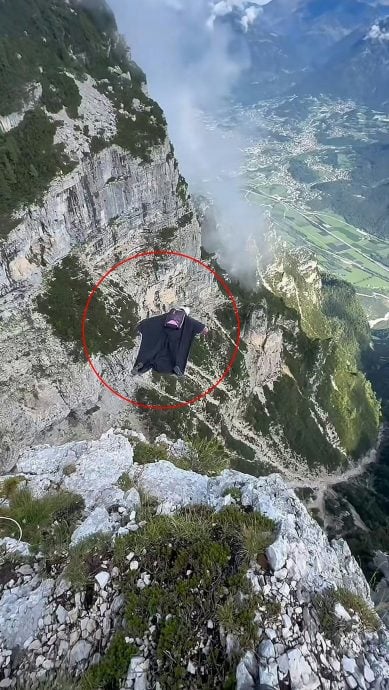 中国翼装飞行者意大利遇难 疑撞上岩壁不幸身亡