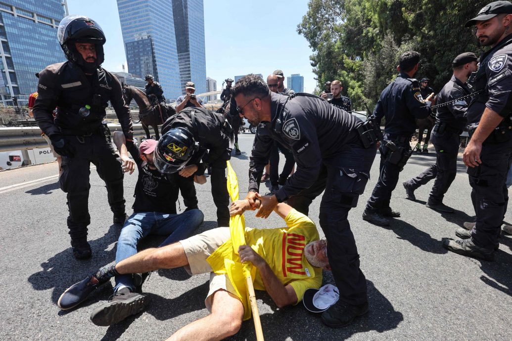 以色列数千人示威　促结束加沙战争　警拘留38人