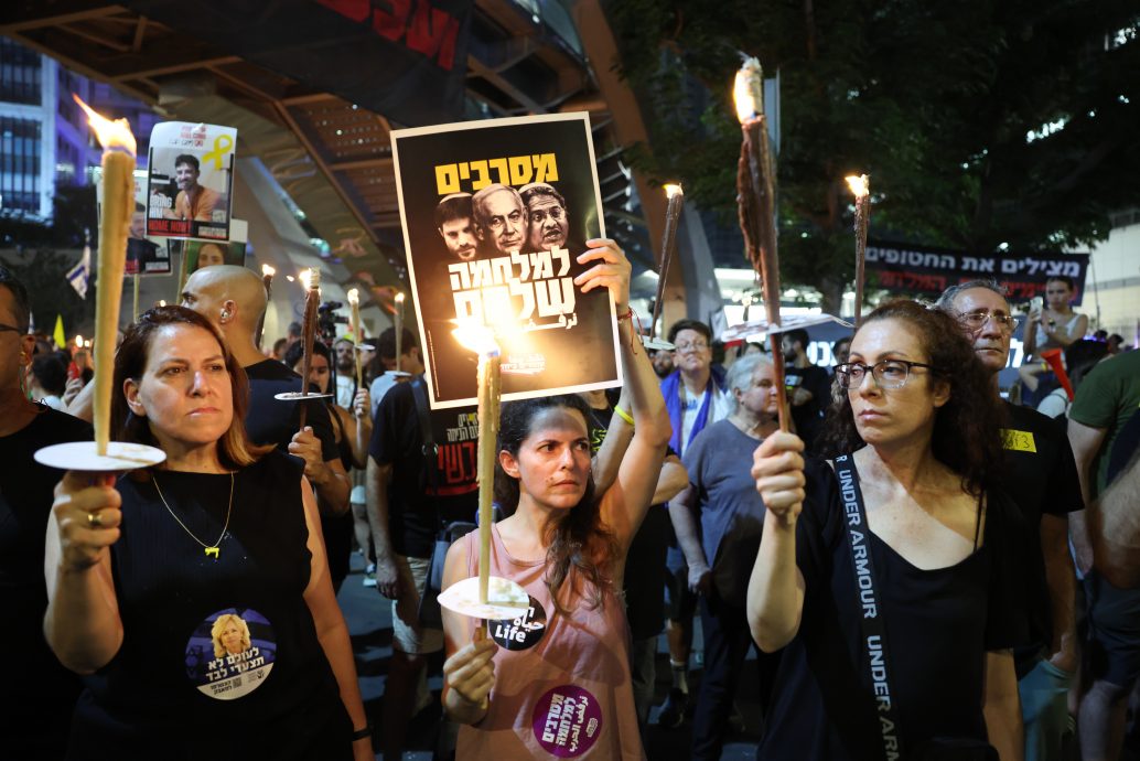 以色列特拉维夫爆反战示威　前人质家属吁士兵拒遵接管加沙城命令