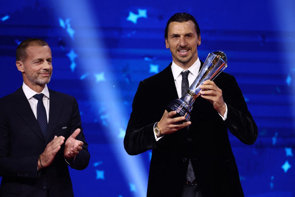 伊布荣膺欧足总会长奖  切费林：他的伟大远超足球