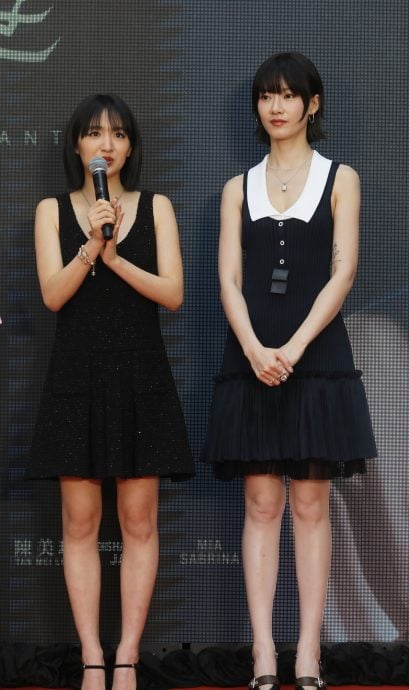 低调亮相《摇篮凡世》见面会 柏安妮台下支持爱女许恩怡