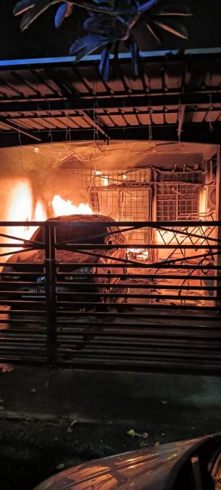 供星洲网/住宅凌晨火灾，一家五口吸入过多浓烟送院治疗