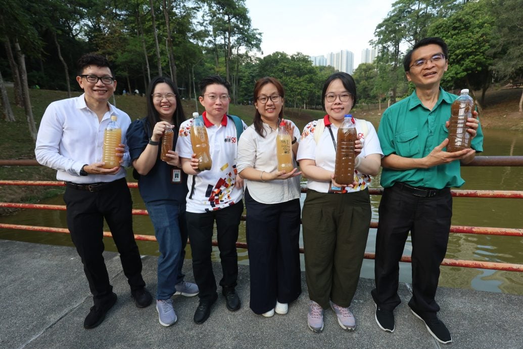 倒环保酵素净化湖水《星洲日报》迈向永续未来一大步！