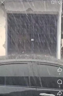 午后大雨 安邦地区现冰雹雨