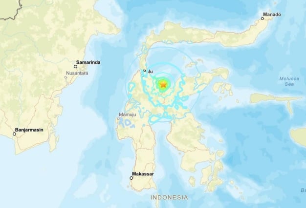 **即时国际**印尼苏拉威西岛发生5.7级地震