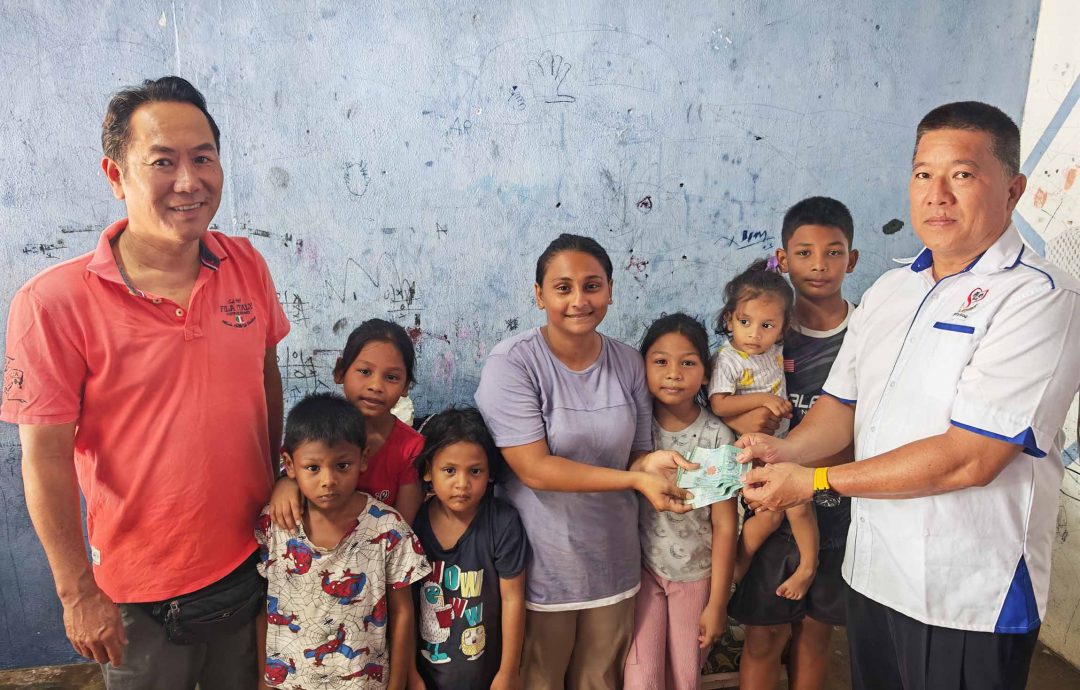 善心组织行善不分种族,捐3000助巫裔一家七口