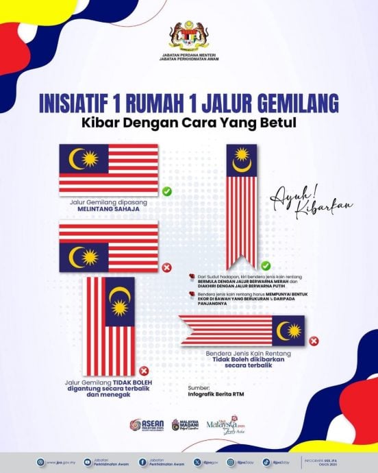 如何正确悬挂国旗?新闻局指南让你一目了然!