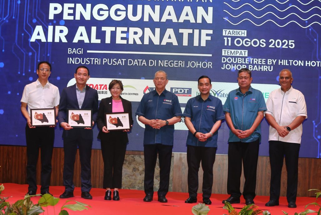 已签发 全国：柔大臣：数据中心替代水源需求大 达每天136百万公升（MLD）