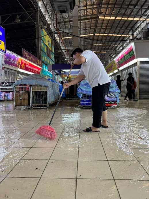 古来豪雨半小时，沙令佳市场与部分马路淹水
