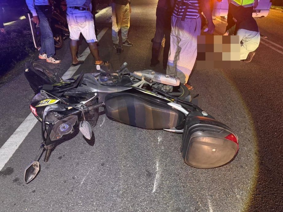 已签发 柔：摩托撞脚踏车 56岁摩托骑士当场伤重不治